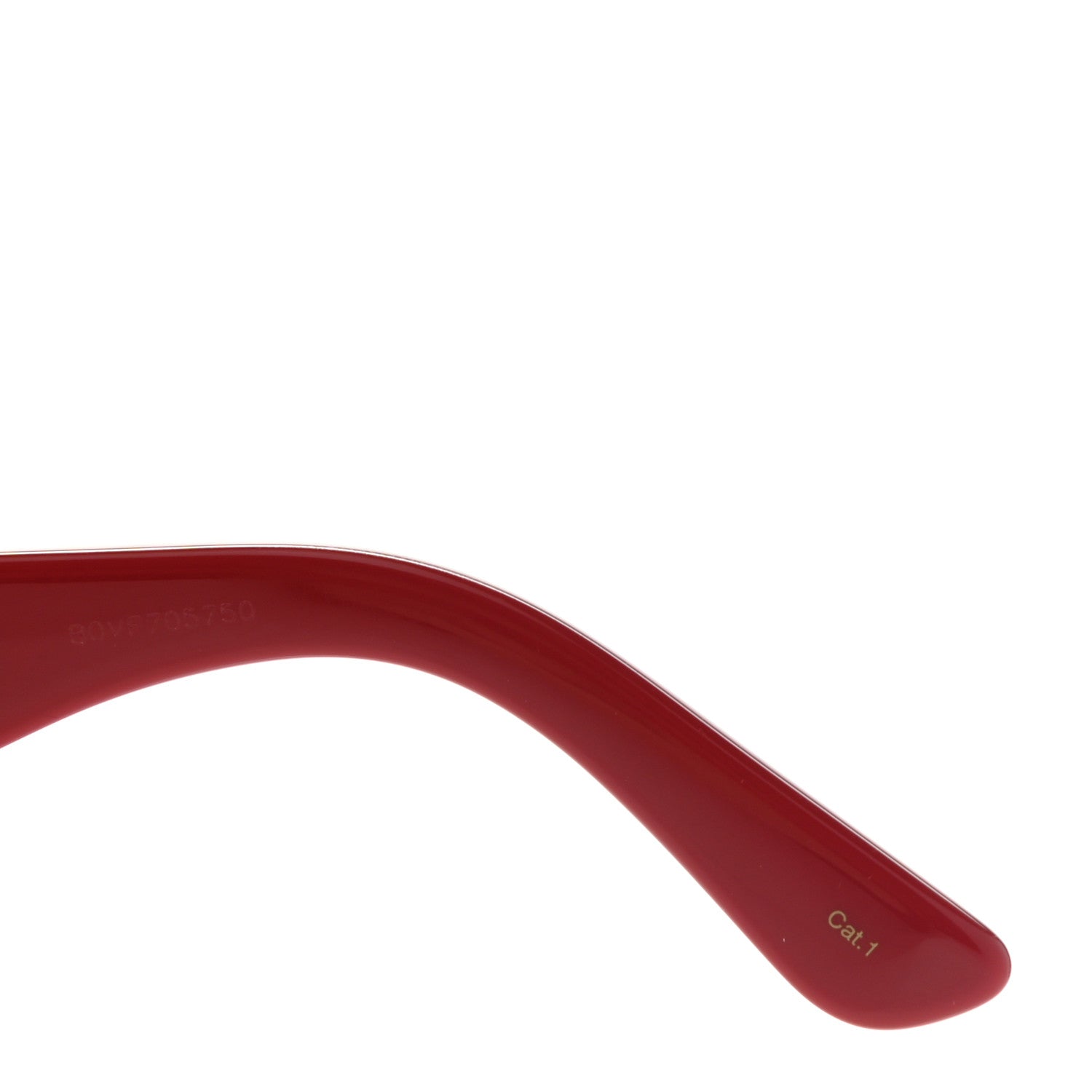 Gucci Snakeskin Acetate Square Sunglasses GG0484S Black Red 6 of 9