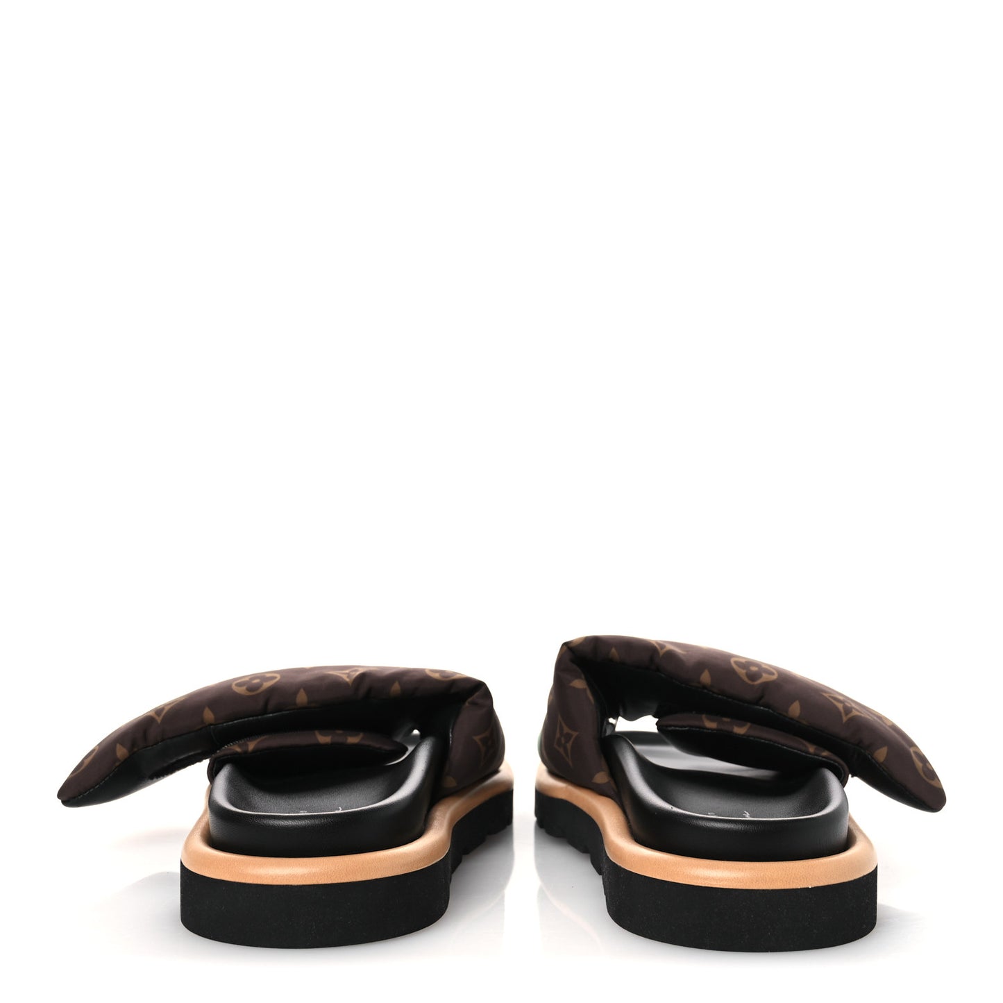 LV X YK Nylon Monogram Pumpkins Pool Pillow Comfort Mule 40
