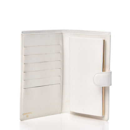 Chanel Caviar Timeless CC French Wallet White 5 of 11