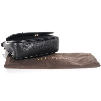 Gucci Pebbled Calfskin Small Soho Flap Crossbody Black 4 of 8
