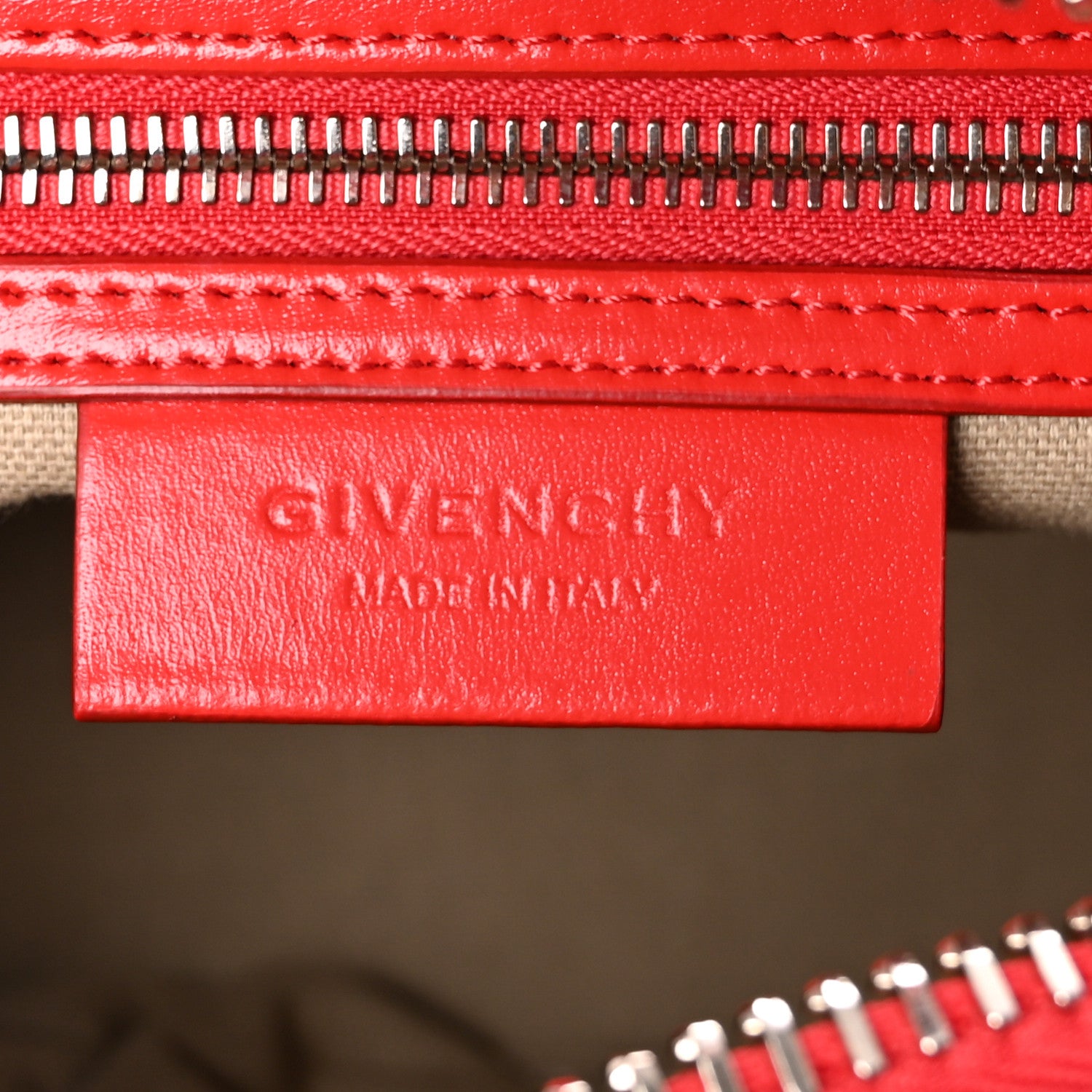 Givenchy Shiny Lord Calfskin Mini Antigona Red 6 of 10