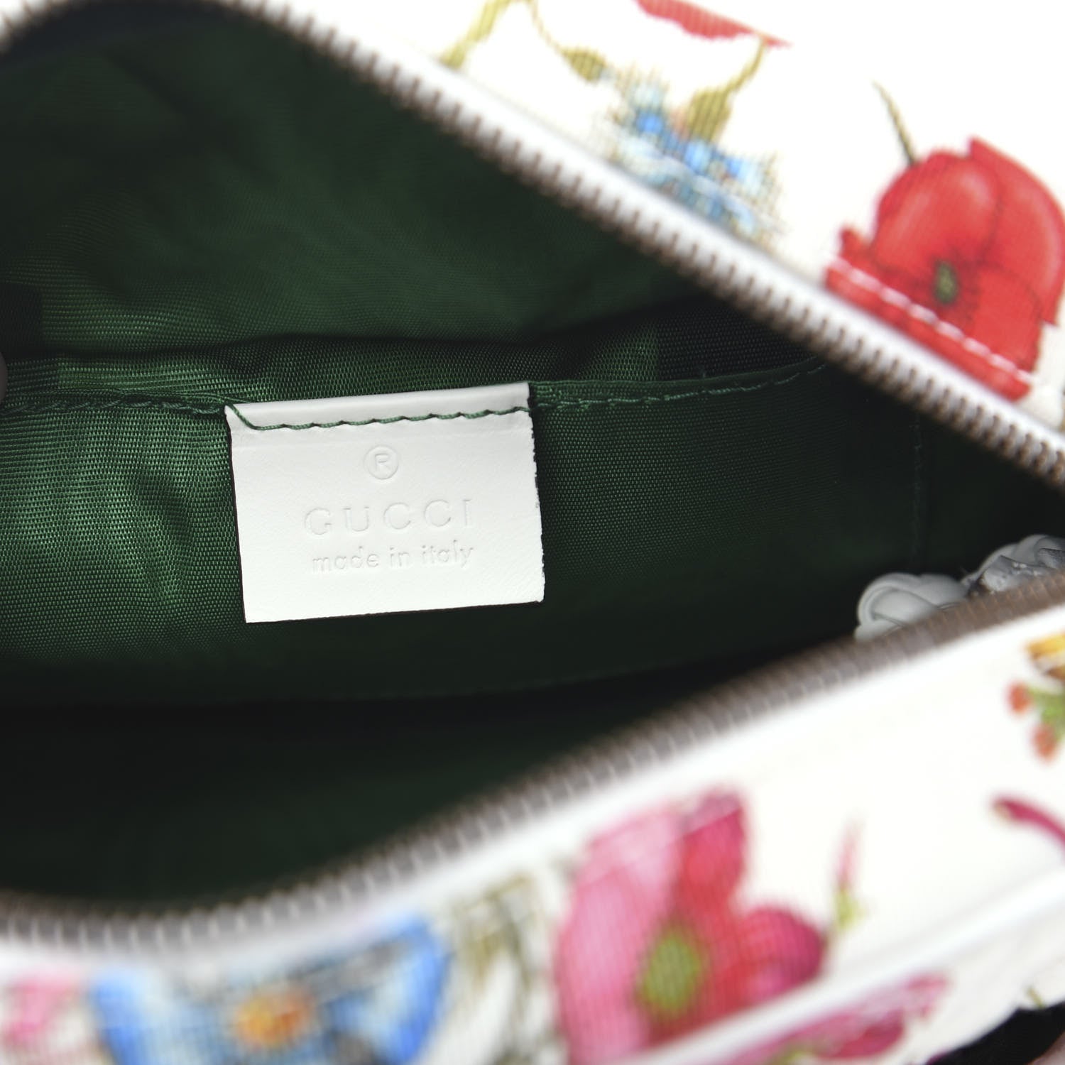 Gucci Canvas Flora Floral Trapuntata Small Zumi Dome Shoulder Bag White 5 of 10
