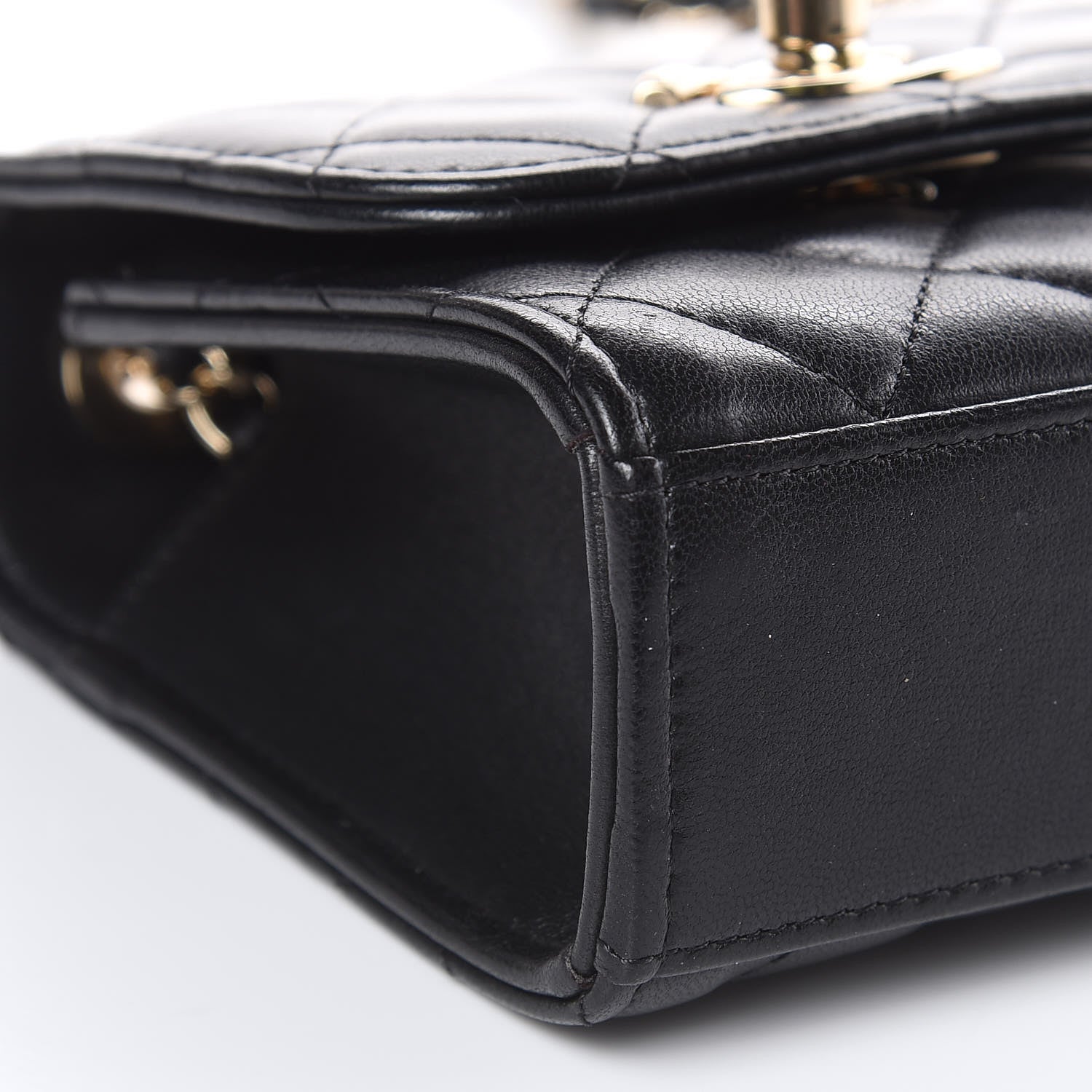 Chanel Lambskin Quilted Mini Trendy CC Chain Wallet Black 9 of 16