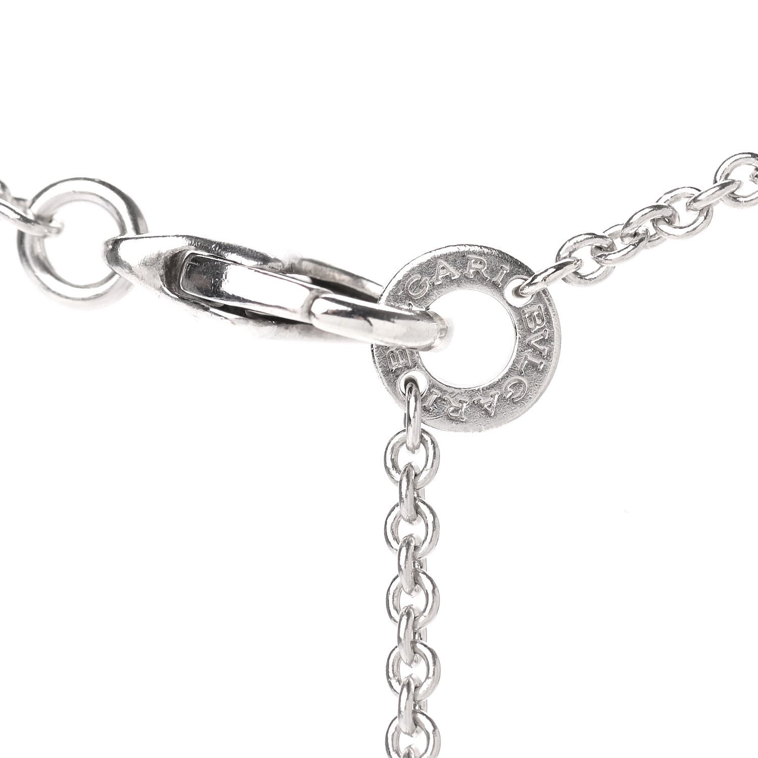 Bulgari Sterling Silver Ceramic Save The Children Pendant Necklace 4 of 6