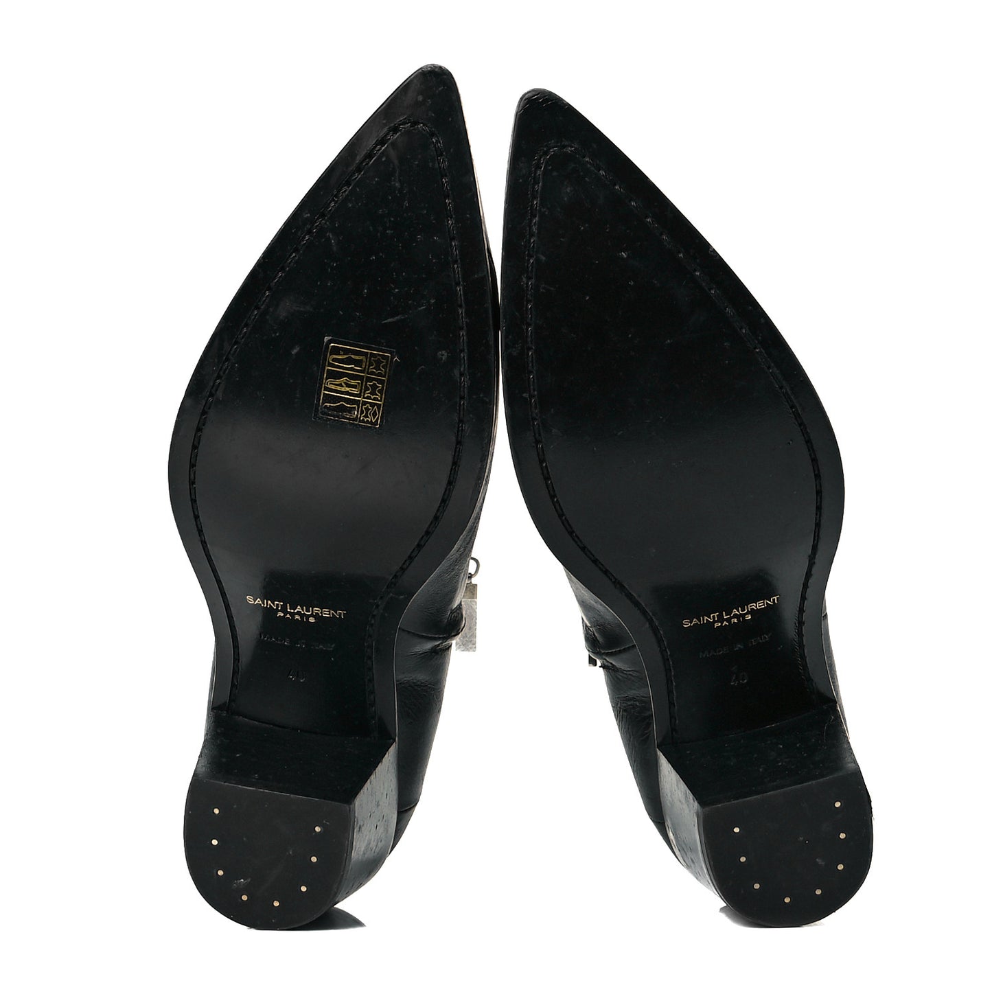 Calfskin Finn 60 Ankle Boots 40 Black