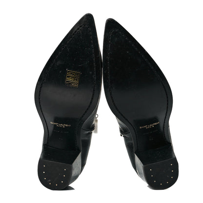 Saint Laurent Calfskin Finn 60 Ankle Boots 40 Black 6 of 11