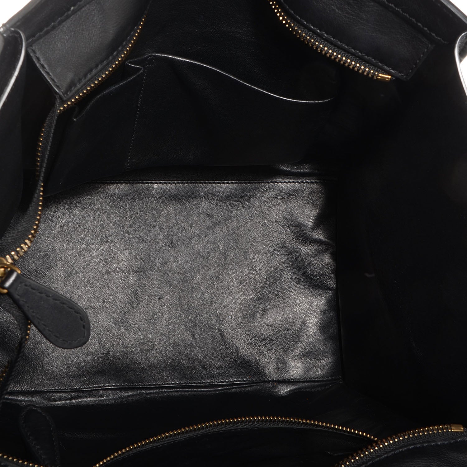 Celine Smooth Calfskin Mini Luggage Black 5 of 9