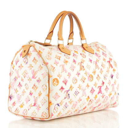 Louis Vuitton Watercolor Aquarelle Speedy 35 White 3 of 7