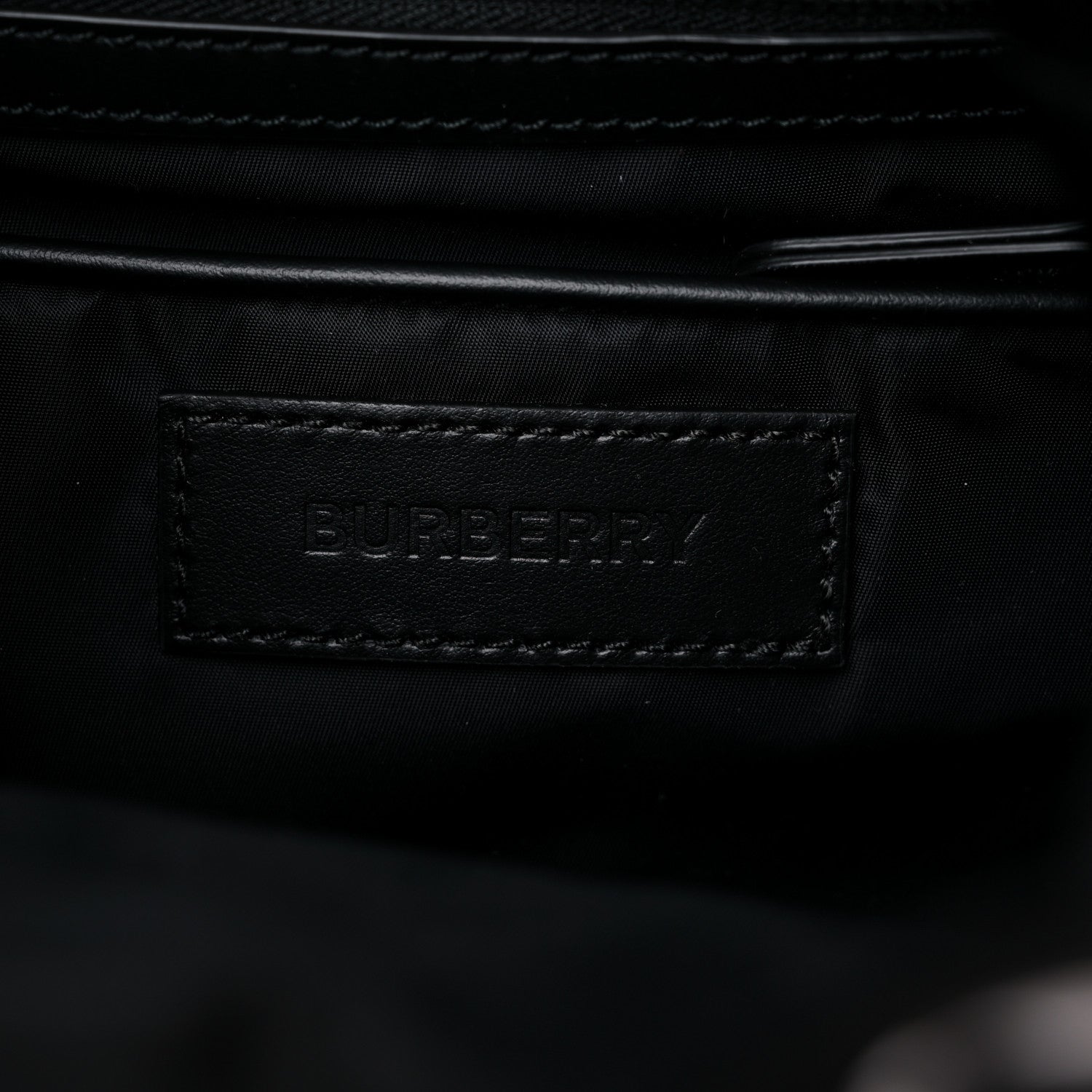 Burberry Nylon Logo Print Medium Rucksack Backpack Black 5 of 7