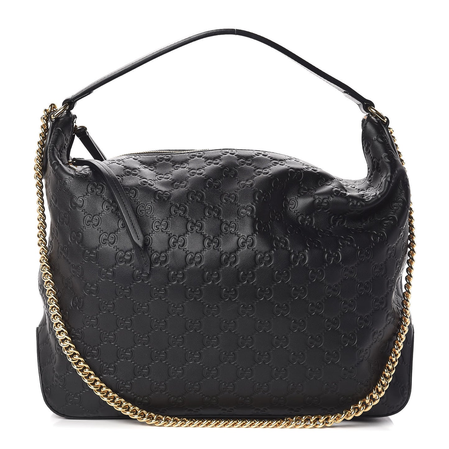 Guccissima Signature Large Linea A Hobo Black
