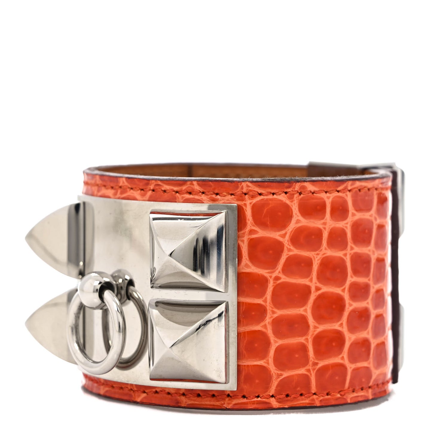 Crocodile Collier de Chien CDC Bracelet T2 Orange
