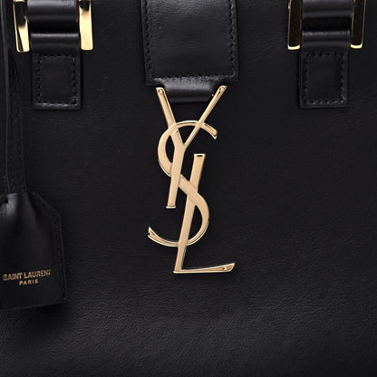 Saint Laurent Calfskin Monogram Baby Cabas Black 9 of 9