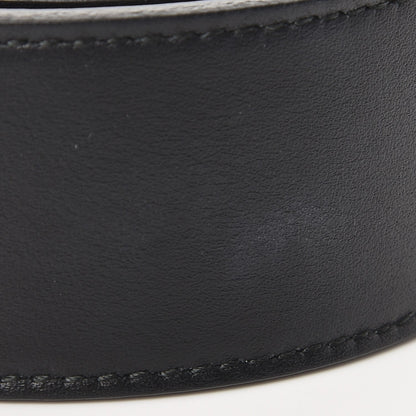 Gucci Moon Calfskin Pearl Double G 40mm Belt 85 34 Black Cream 6 of 7