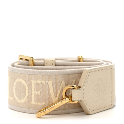 Loewe Calfskin Jacquard Anagram Strap Ecru 1 of 4