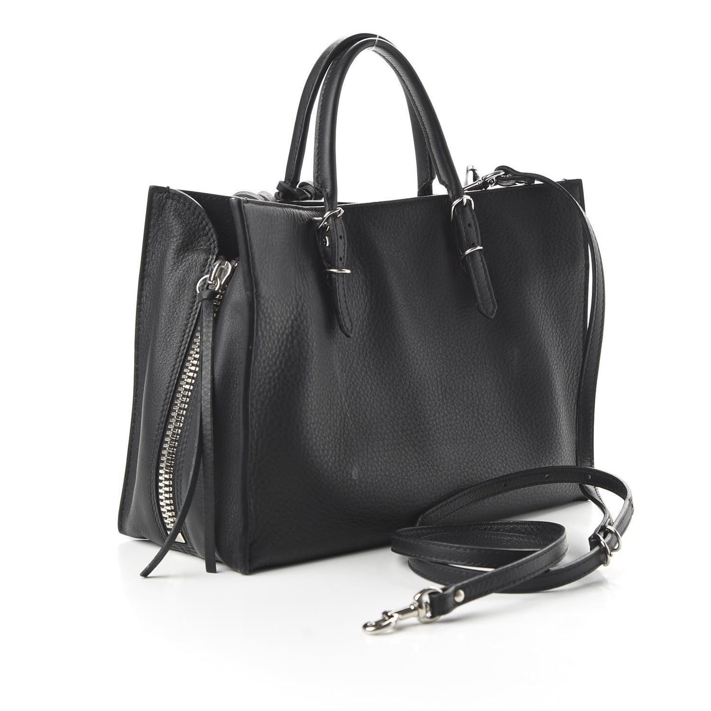 Veau Papier A6 Zip Around Tote Black
