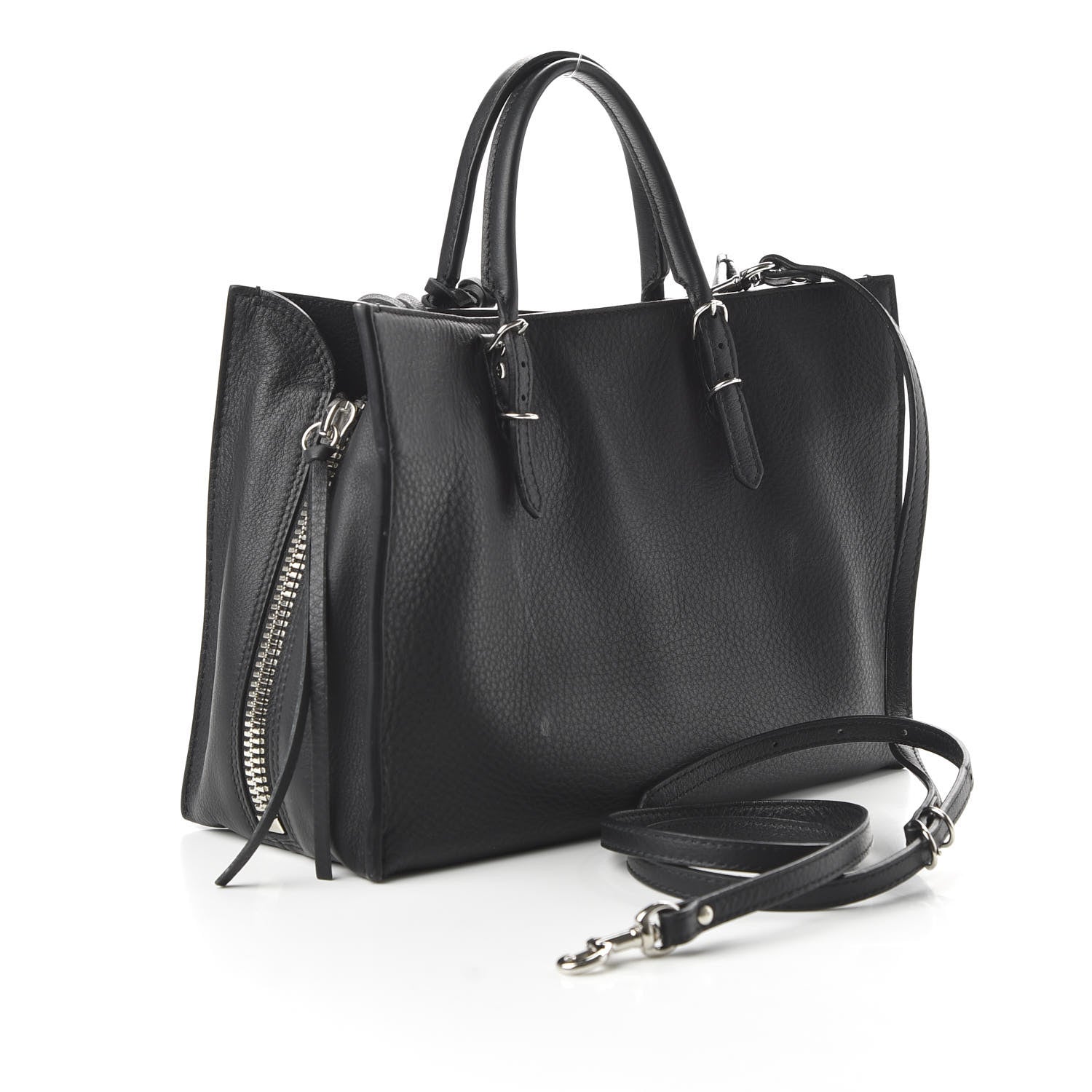 Balenciaga Veau Papier A6 Zip Around Tote Black 3 of 10