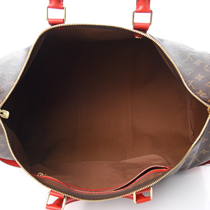Louis Vuitton Calfskin Monogram Keepall Bandouliere 50 Coquelicot 5 of 10