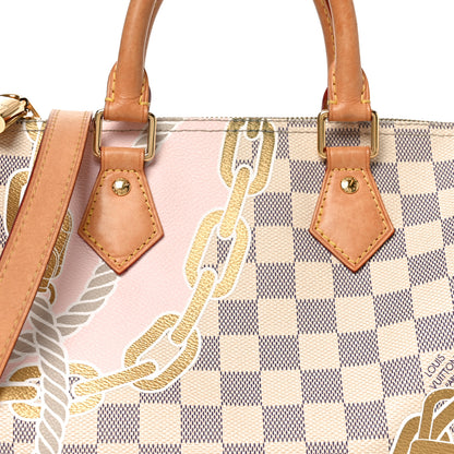 Louis Vuitton Damier Azur Nautical Speedy Bandouliere 25 12 of 19