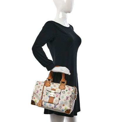 Louis Vuitton Monogram Multicolor Speedy 30 White 2 of 14