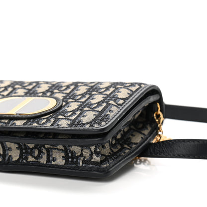 Christian Dior Oblique 30 Montaigne 2-In-1 Pouch Blue 9 of 11