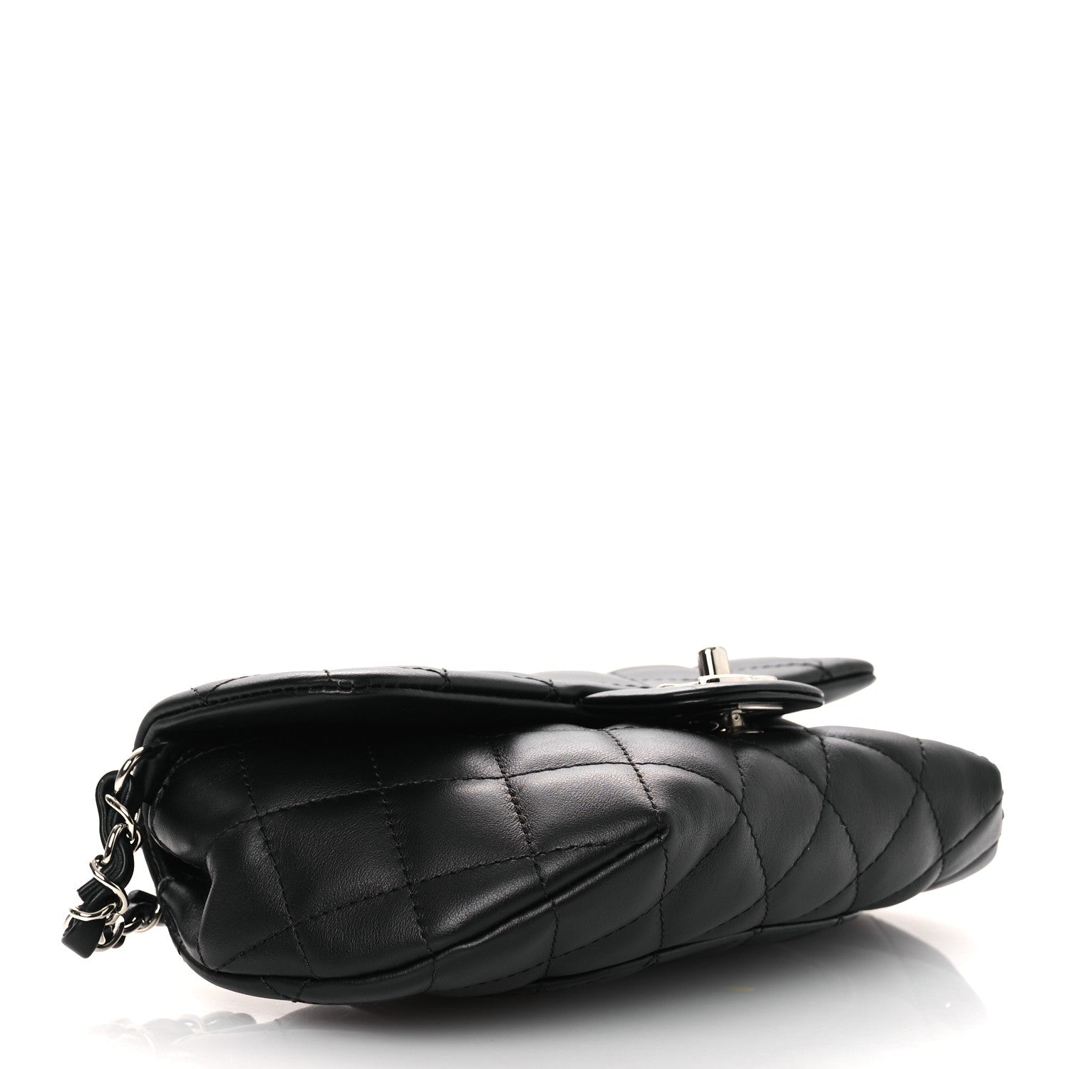 Chanel Calfskin Quilted CC Uniform Flap Belt Bag Black 4 of 14