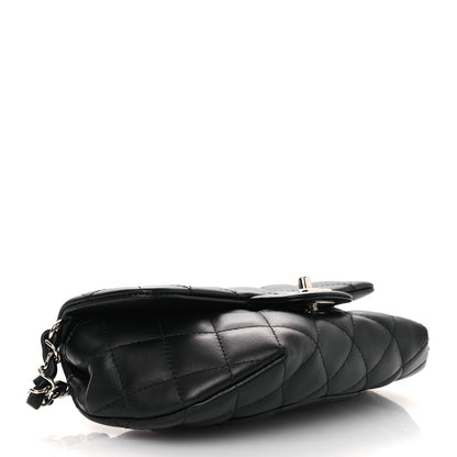Chanel Calfskin Quilted CC Uniform Flap Belt Bag Black 4 of 14