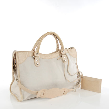 Balenciaga Pony Hair Swarovski Crystal City Bianco 3 of 8