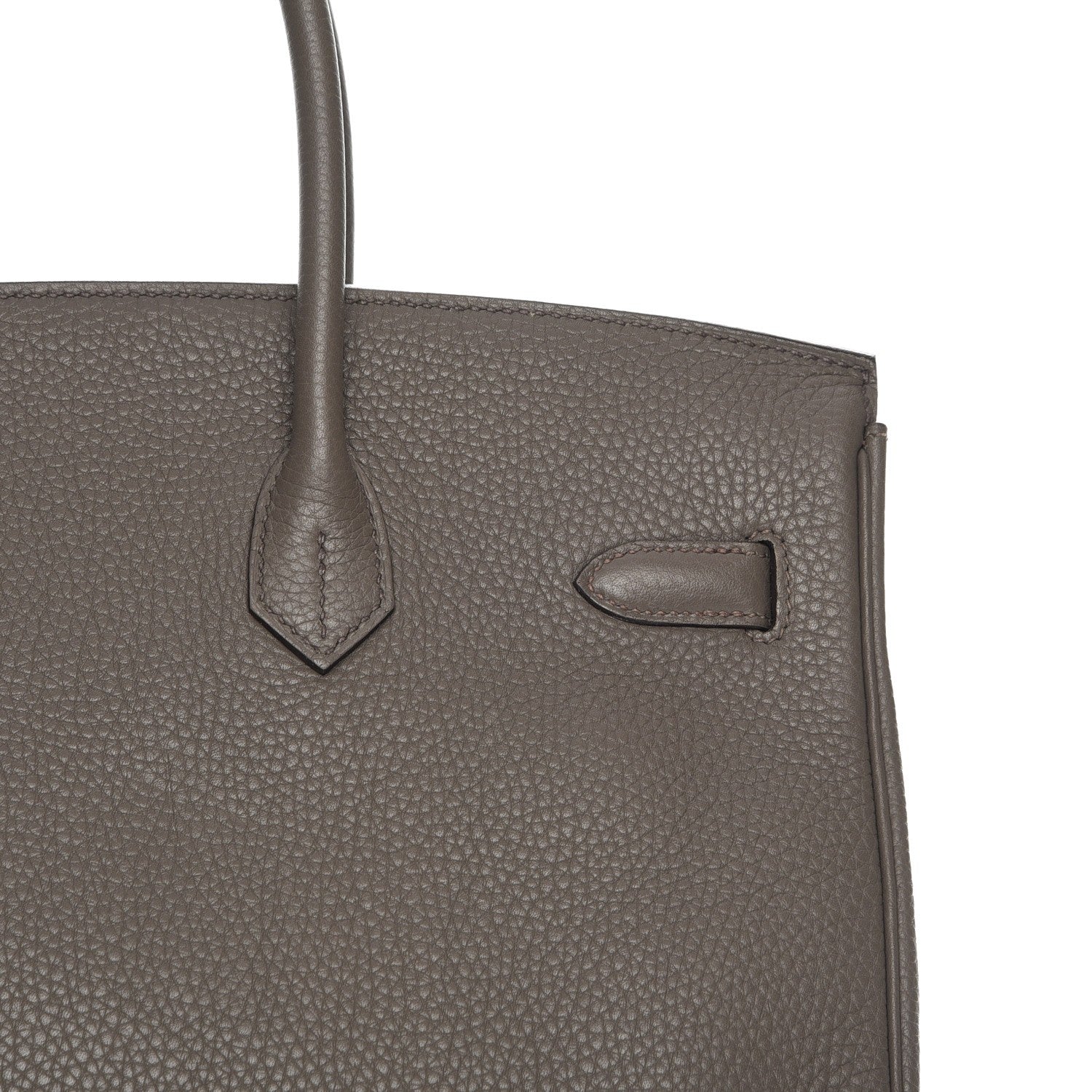 Hermes Taurillon Clemence Birkin 35 Etain 23 of 29