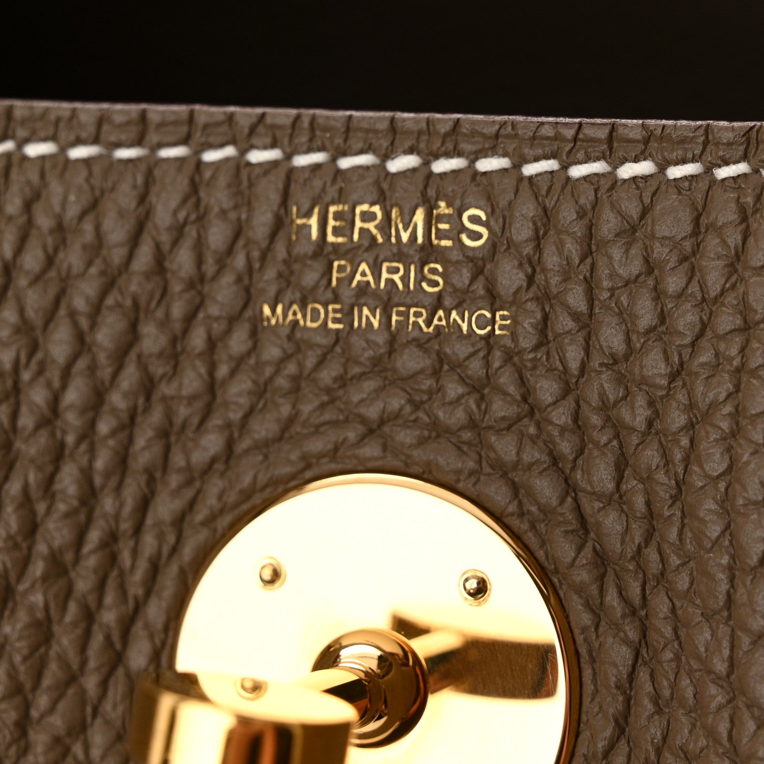 Hermes Taurillon Clemence Lindy 26 Etoupe 6 of 11