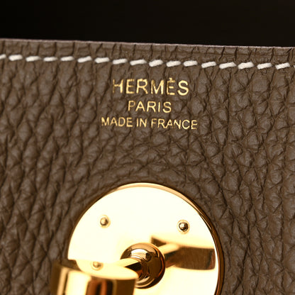 Hermes Taurillon Clemence Lindy 26 Etoupe 6 of 11