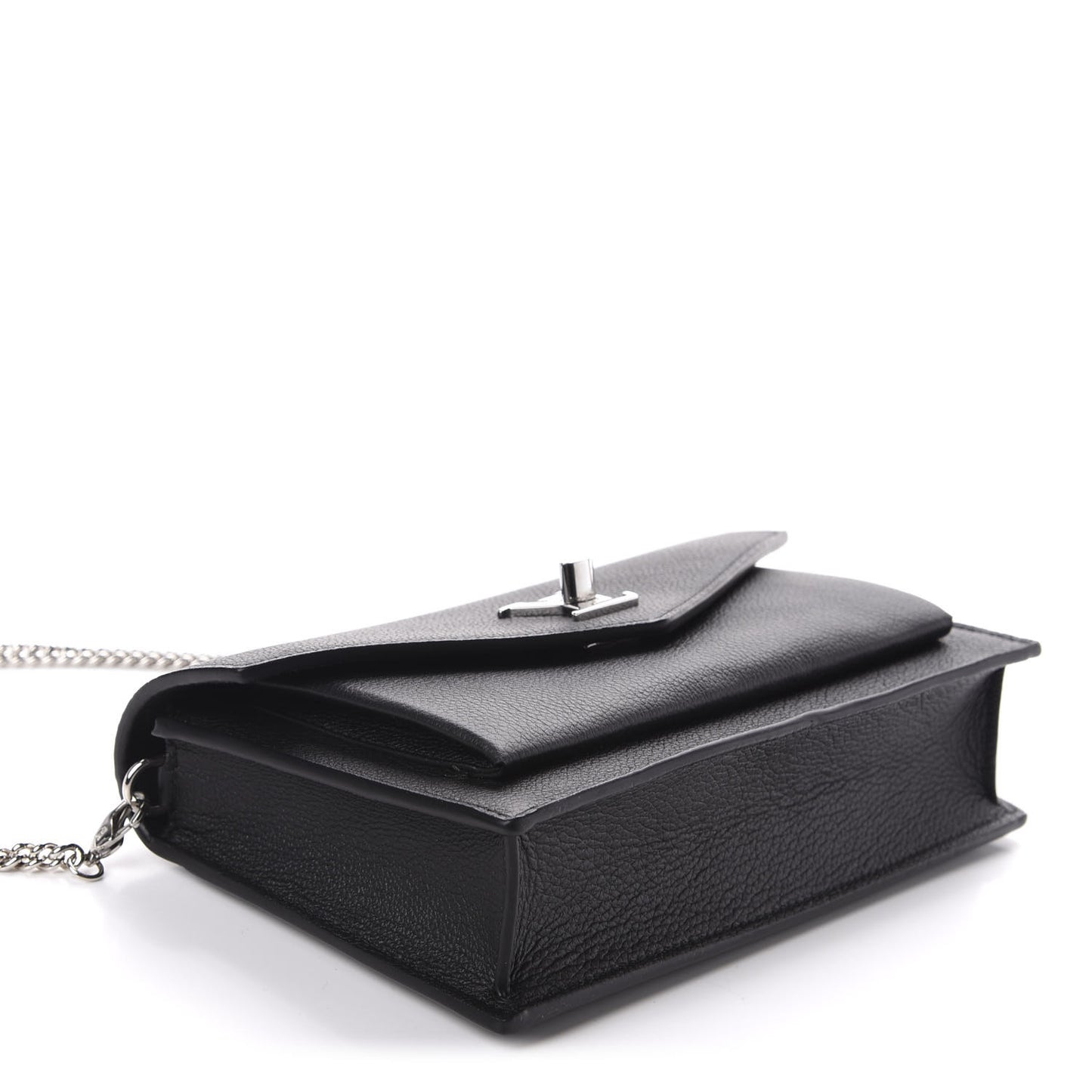 Soft Calfskin My Lockme Chain Bag BB Black