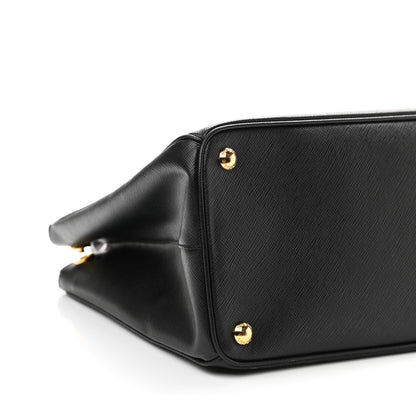 Prada Saffiano Medium Galleria Double Zip Tote Black 8 of 10