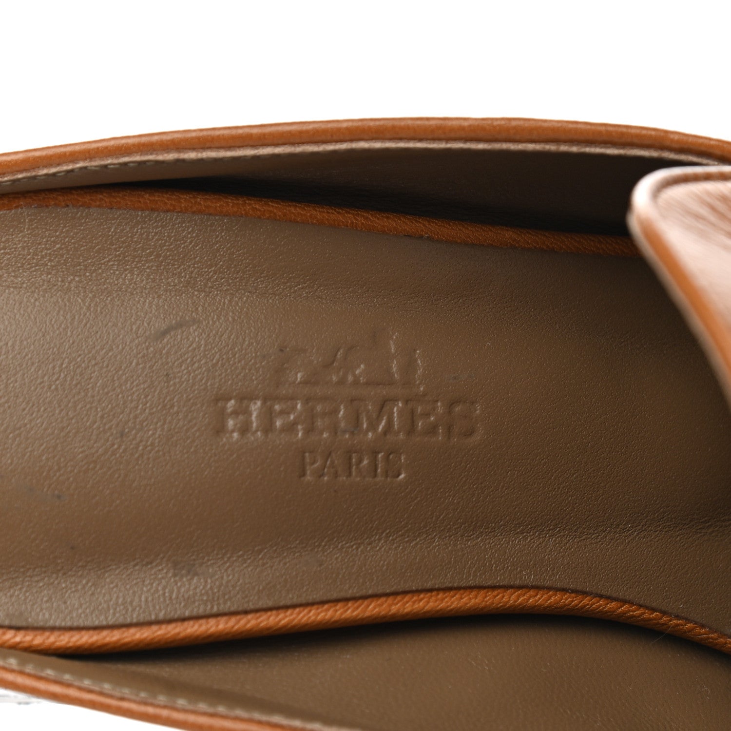 Hermes Goatskin Diane Mules 35.5 Beige Dore 7 of 9