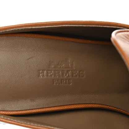Hermes Goatskin Diane Mules 35.5 Beige Dore 7 of 9