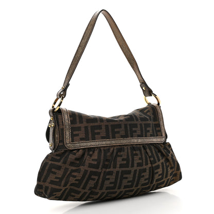 Fendi Zucca Small Chef Shoulder Bag Tobacco 2 of 11