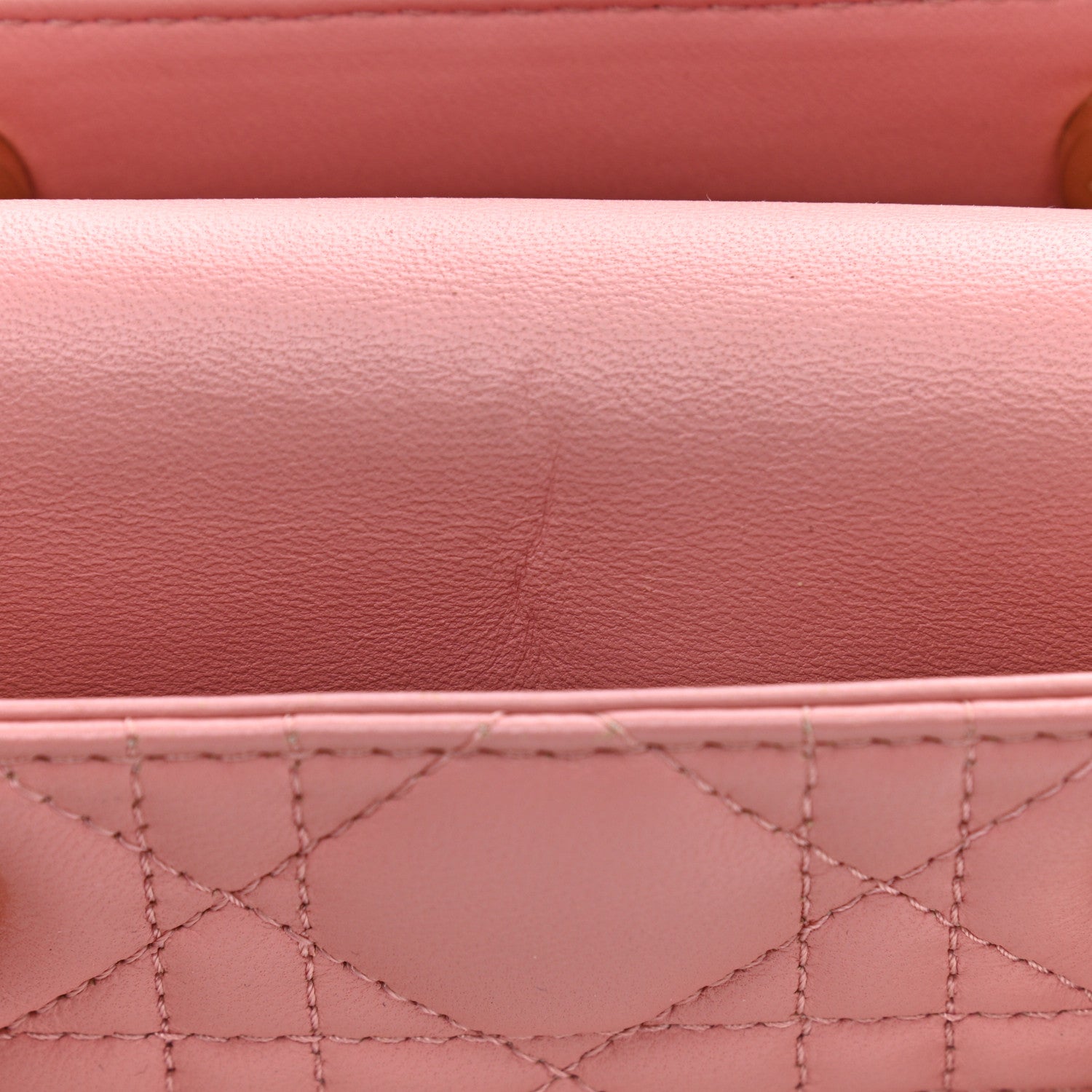 Christian Dior Lambskin Cannage Small Lucky Badges My Lady Dior Pink 6 of 7