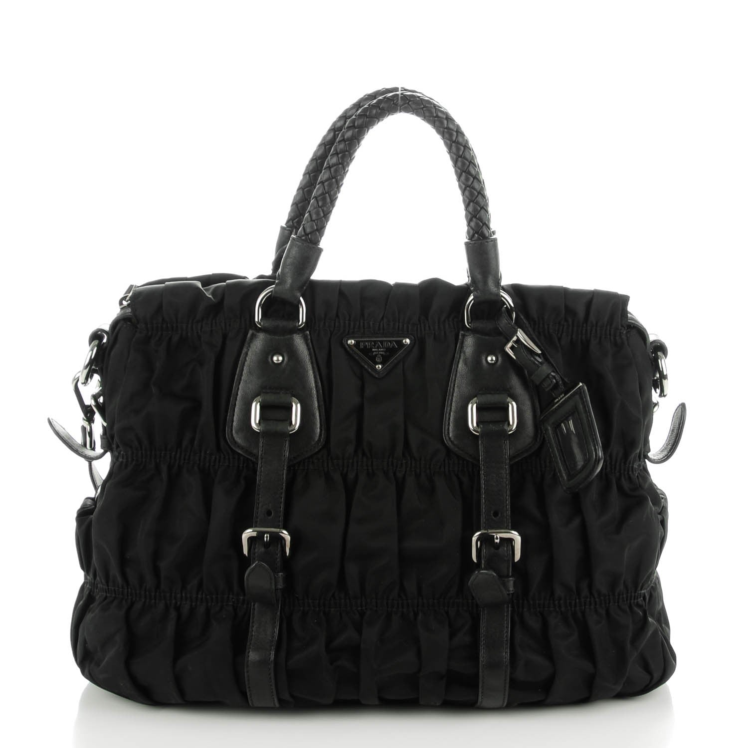 Prada Tessuto Nylon Gaufre Tote Nero Black 1 of 8