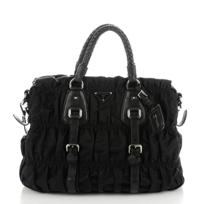 Prada Tessuto Nylon Gaufre Tote Nero Black 1 of 8