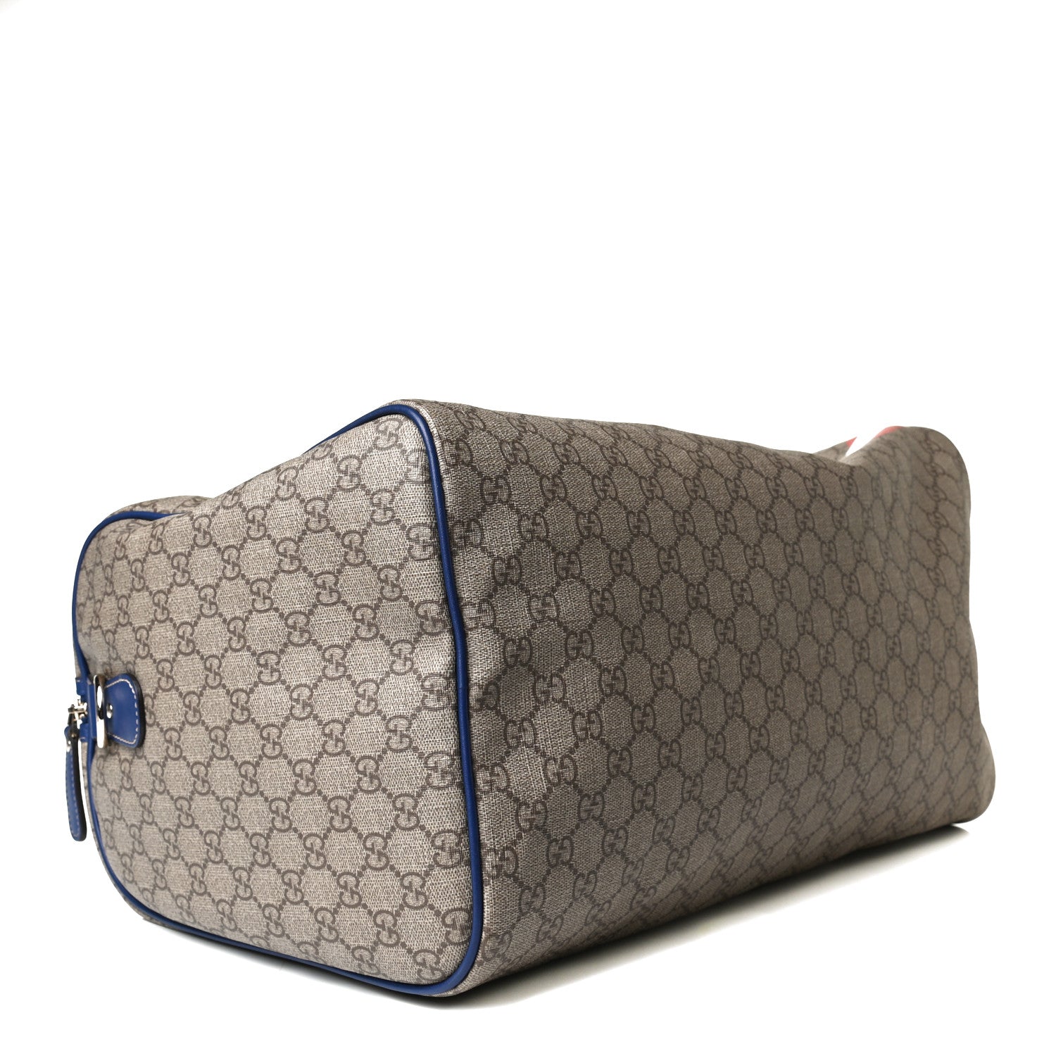 Gucci GG Plus Monogram Large Boston USA Flag Unicef Duffle Blue 4 of 11
