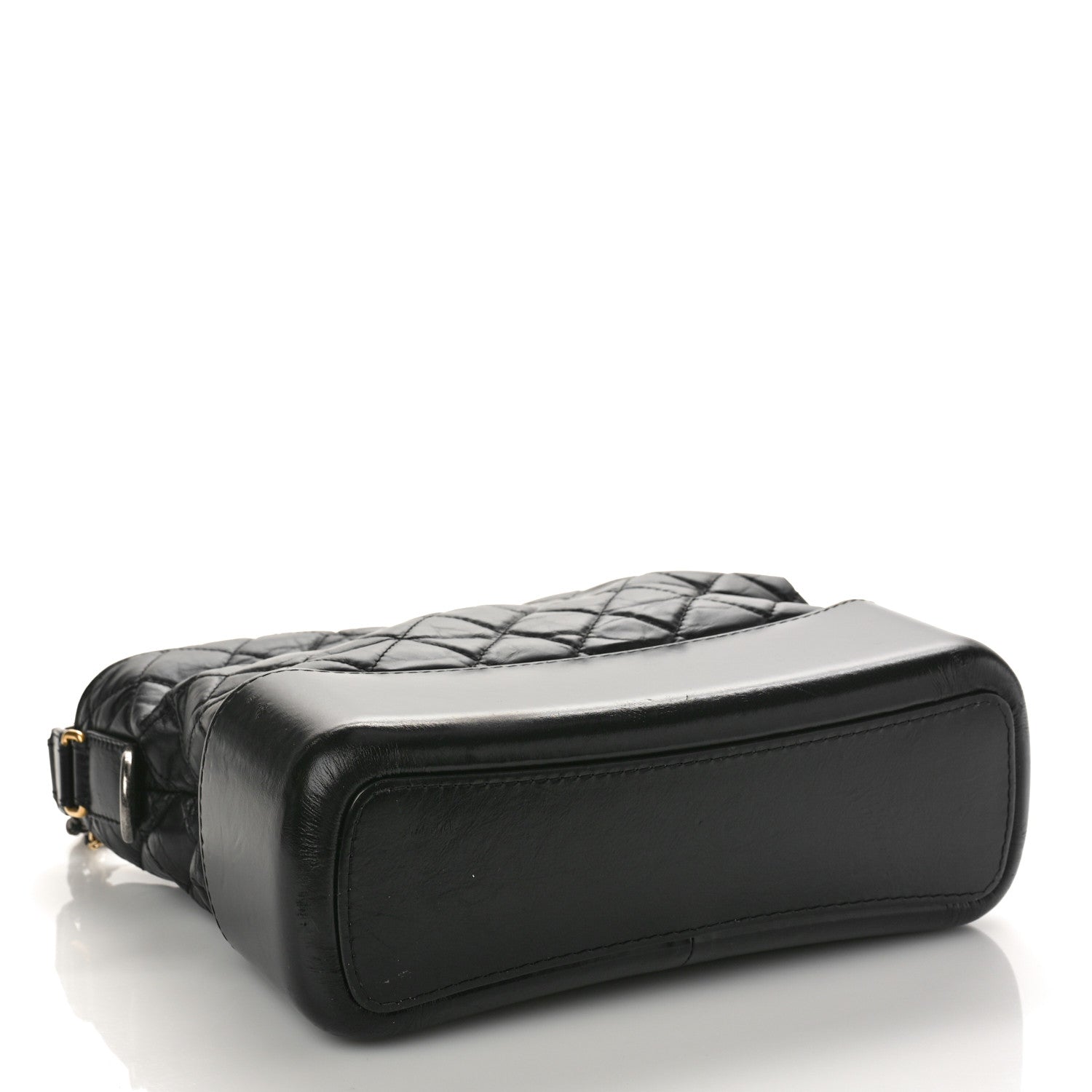 Chanel Aged Calfskin Quilted Medium Gabrielle Hobo Black 4 of 8