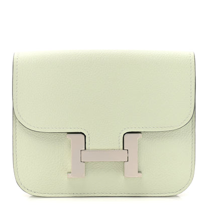 Hermes Evercolor Constance Slim Wallet Vert Fizz 1 of 10