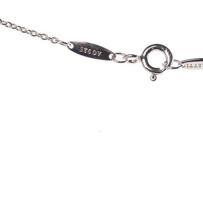 Tiffany Sterling Silver Diamond .10ct Elsa Peretti Diamonds by the Yard Pendant Necklace 6 of 9