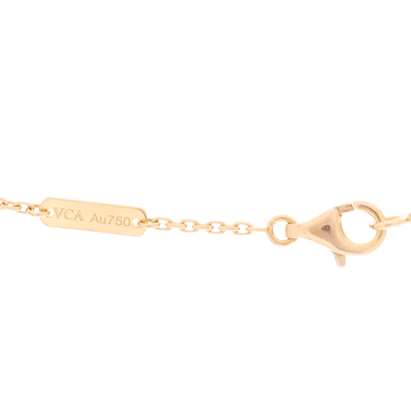 18K Rose Gold Vintage Alhambra Pendant Necklace