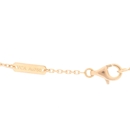Van Cleef & Arpels 18K Rose Gold Vintage Alhambra Pendant Necklace 4 of 5