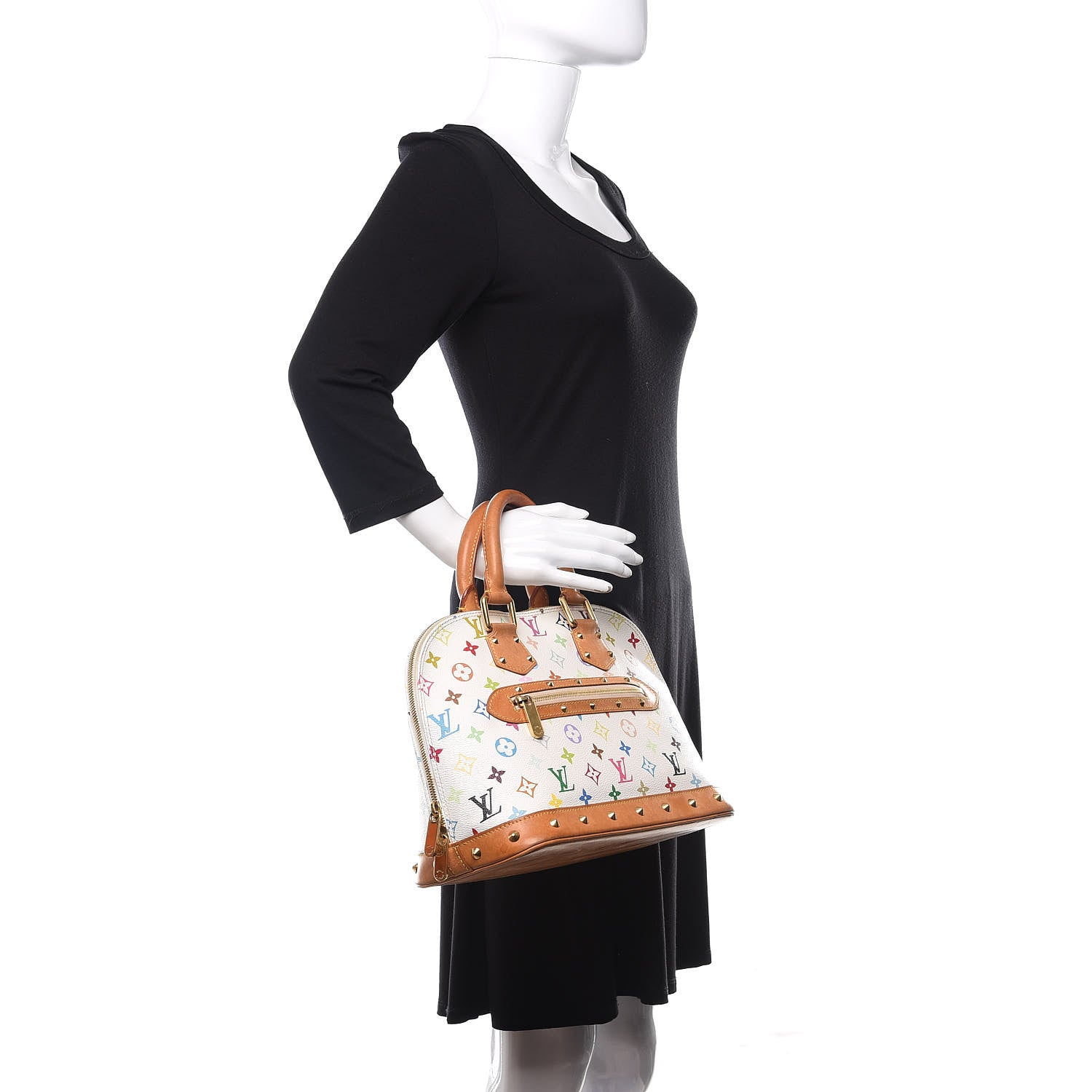 Louis Vuitton Monogram Multicolor Alma White 2 of 14
