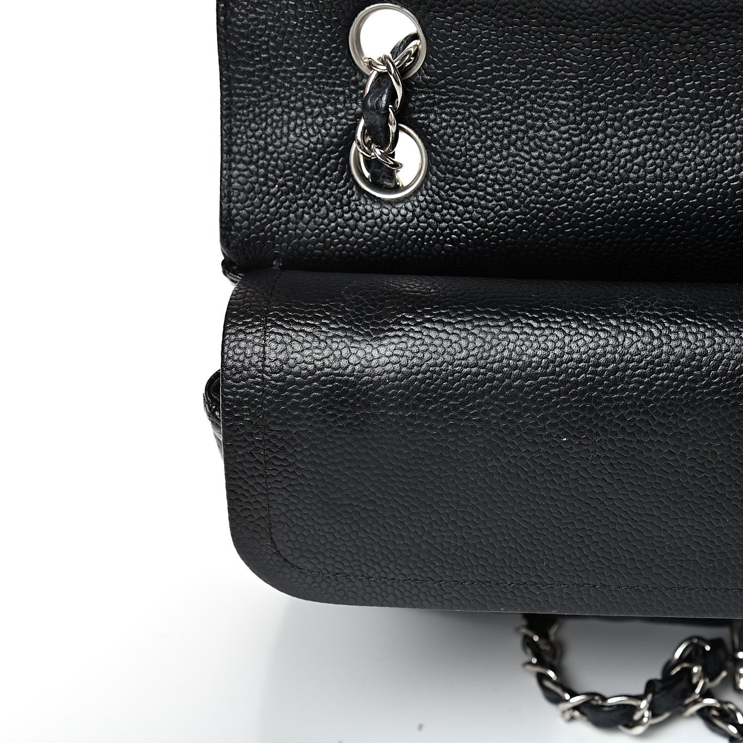 Chanel Caviar Quilted Medium Double Flap Black 14 of 18