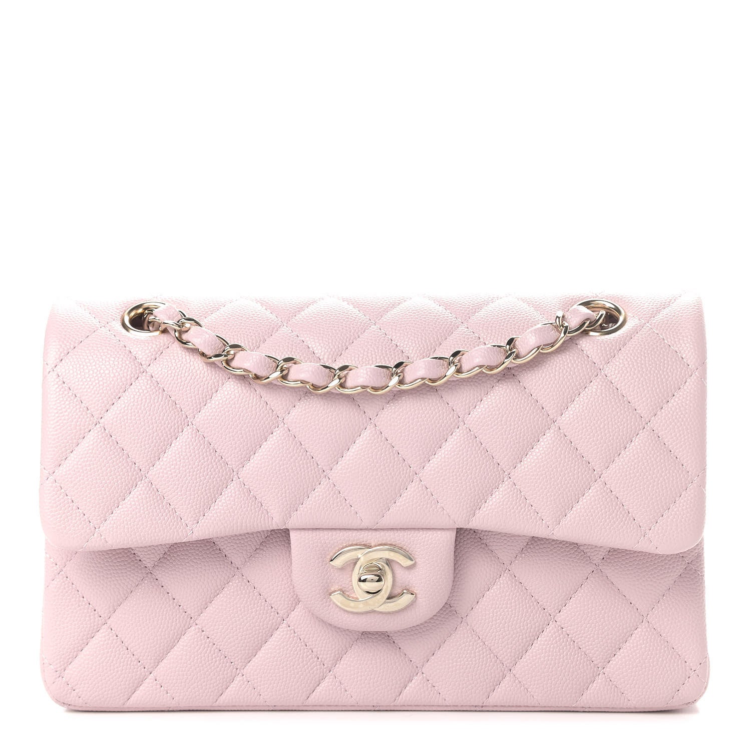 Chanel Caviar Quilted Small Double Flap Light Pink 1 of 4