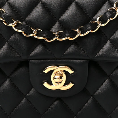 Chanel Lambskin Quilted Small Double Flap Black 9 of 12