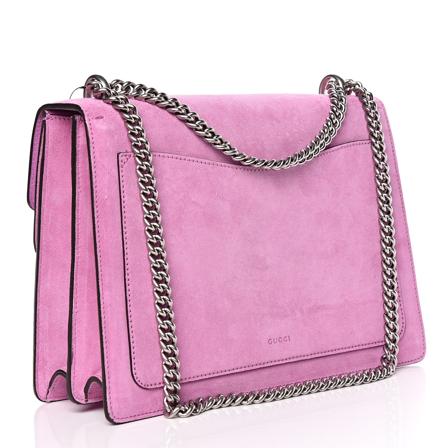 Suede Cudu Embroidered Medium Dionysus Shoulder Bag Candy Mousse Multicolor