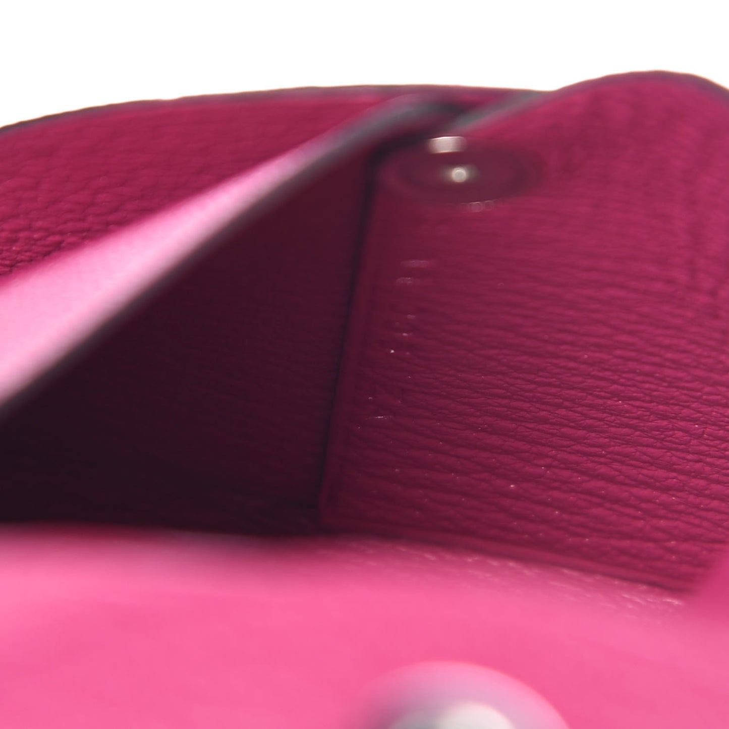 Chevre Mysore Bastia Coin Purse Rose Pourpre